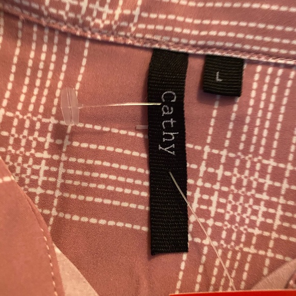 CATHY Pink/White  Long sleeve top 🌸🌸🌸 - Picture 8 of 10